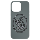 Signum smartphone case, Swan, iPhone® 14 Pro Max, Black