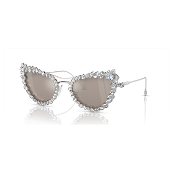 swarovski sunglasses  statement  cat eye shape  sk7011el  white