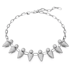 swarovski luna necklace moon white rhodium plated