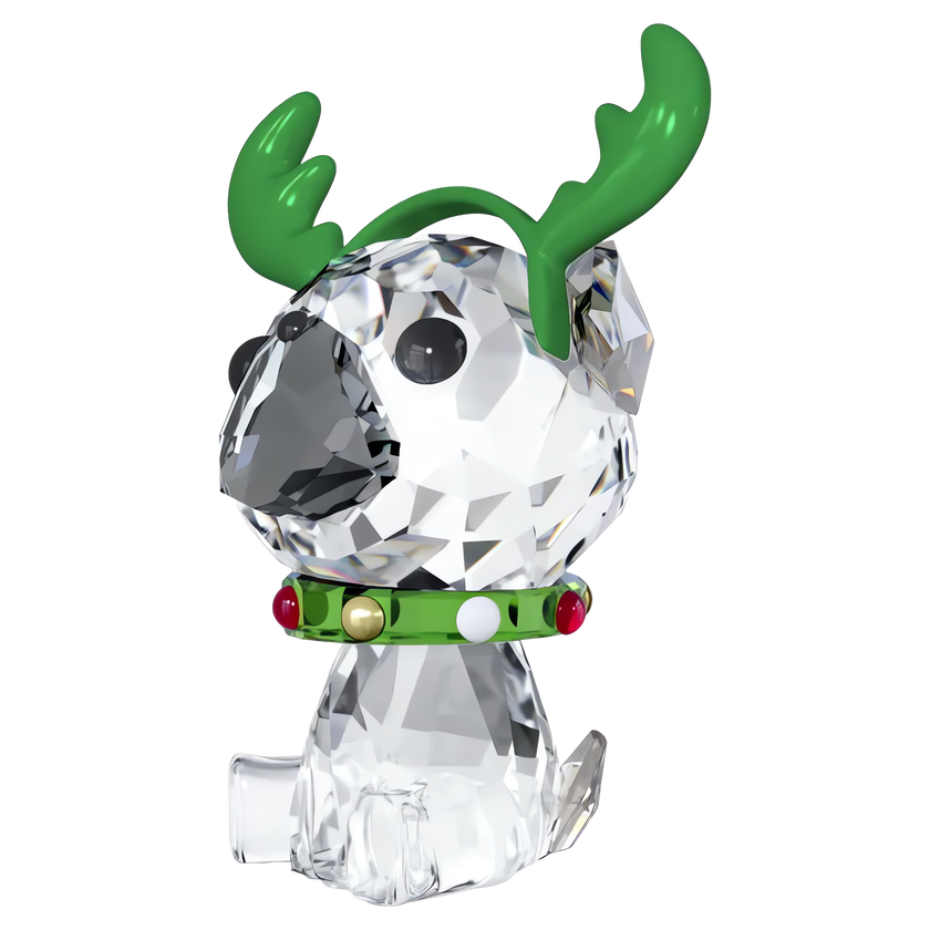 swarovski holiday cheers pug