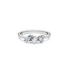 swarovski galaxy ring  lab grown diamonds 0 4 ct tw  mixed shapes  sterling silver