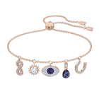 Swarovski Symbolic Bracelet, Multi-colored, Rose-gold tone plated