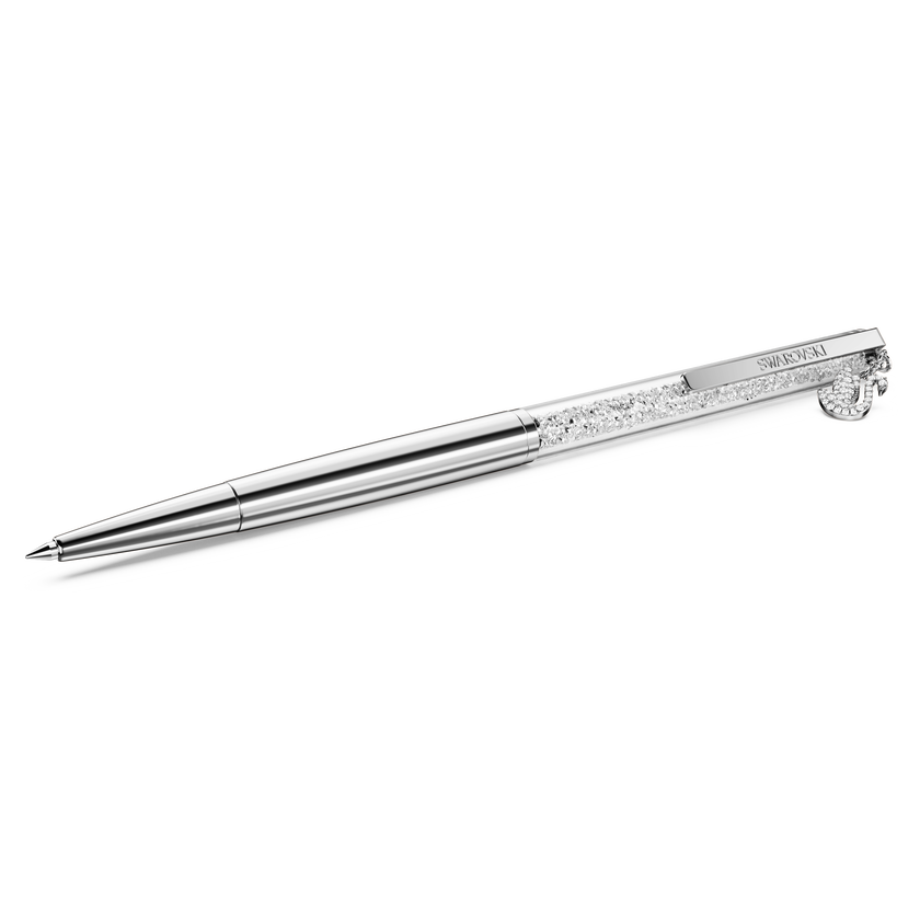 swarovski crystalline ballpoint pen  swan  chrome plated