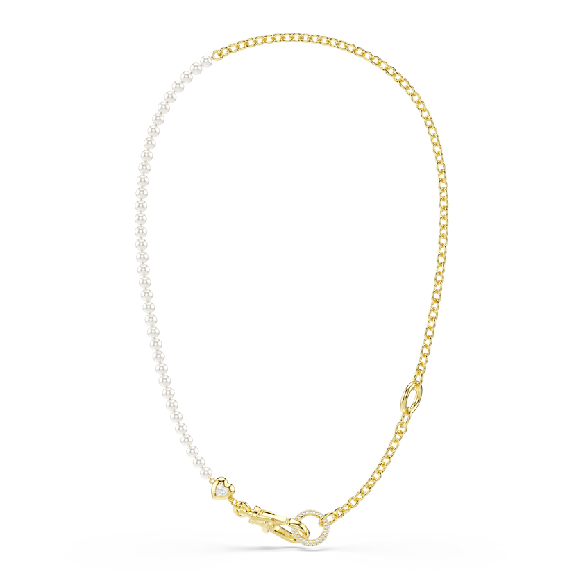 swarovski idyllia necklace  crystal pearl  white  gold tone plated
