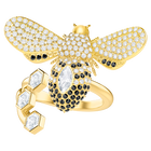 Lisabel Ring, White, Gold-tone plated