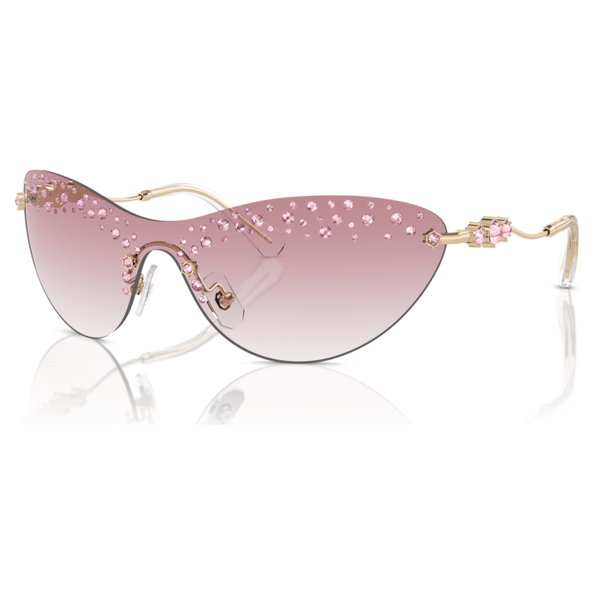 swarovski sunglasses  mask  pink