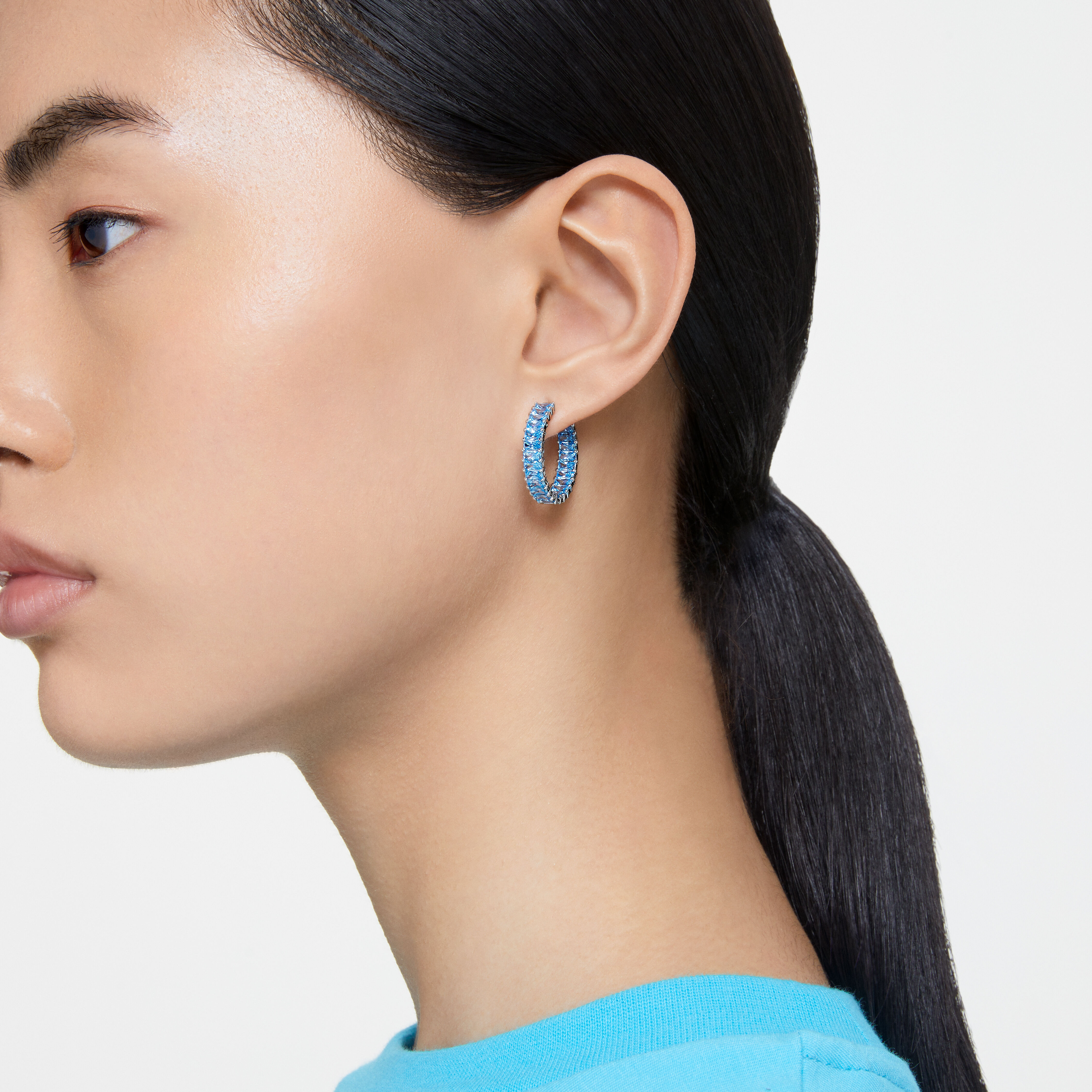 Swarovski blue earrings sale
