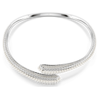 swarovski sublima necklace crystal pearl round cut white rhodium plated