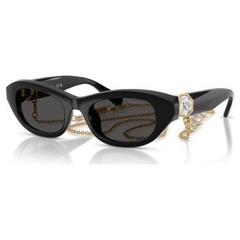 swarovski sunglasses pillow shape black