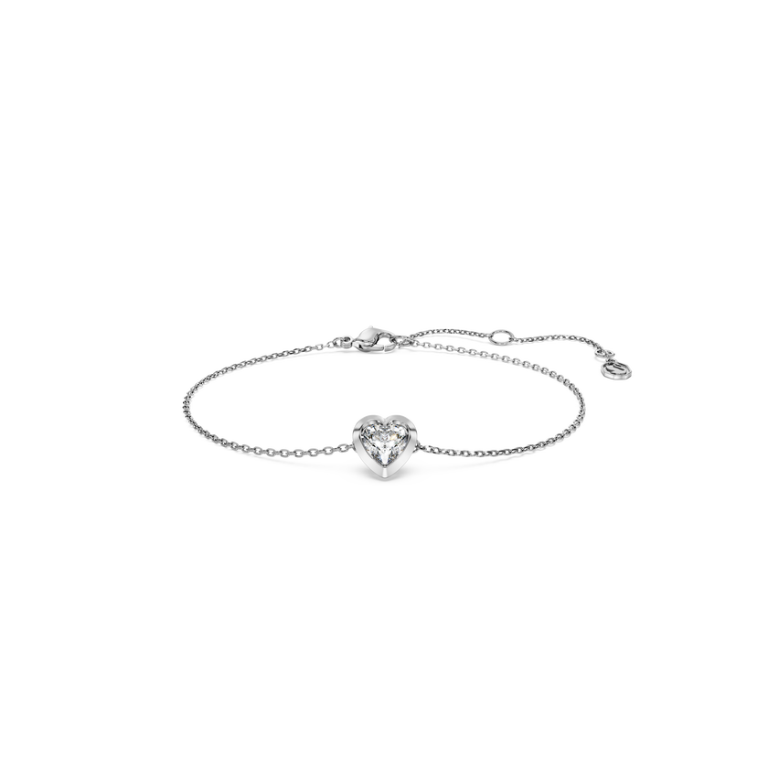 swarovski eternity bracelet  lab grown diamonds 0 5 ct tw  heart shape  sterling silver