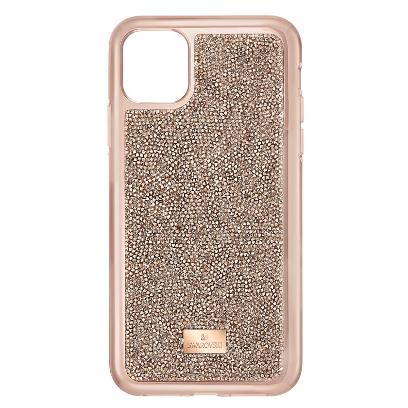 Glam Rock Smartphone Case with Bumper, iPhone® 11 Pro Max, Rose gold tone