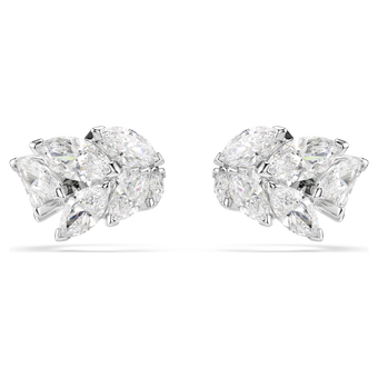 swarovski mesmera ear cuffs  marquise cut  white  rhodium plated