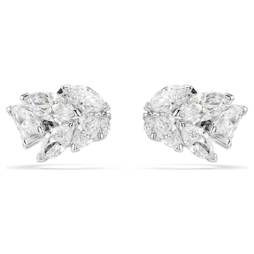 swarovski mesmera ear cuffs  marquise cut  white  rhodium plated