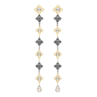 Millennium Pierced Earrings, Multi-colored, Mixed metal finish