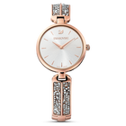 Dream Rock Watch, Metal Bracelet, Silver tone, Rose-gold tone PVD
