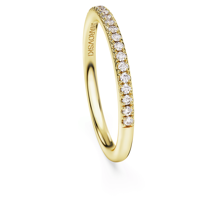 swarovski eternity band ring  lab grown diamonds 0 2 ct tw  round shape  18k yellow gold