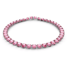 swarovski millenia necklace octagon cut pink rhodium plated