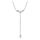 swarovski galaxy y necklace  lab grown diamonds  0 7 ct tw  mixed shapes  sterling silver