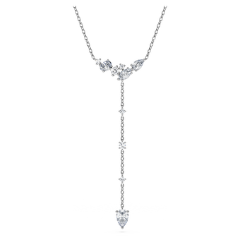 swarovski galaxy y necklace  lab grown diamonds  0 7 ct tw  mixed shapes  sterling silver