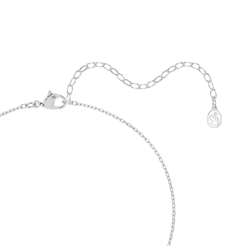 swarovski una angelic set  cushion cut  white  rhodium plated