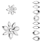swarovski body jewel set  white