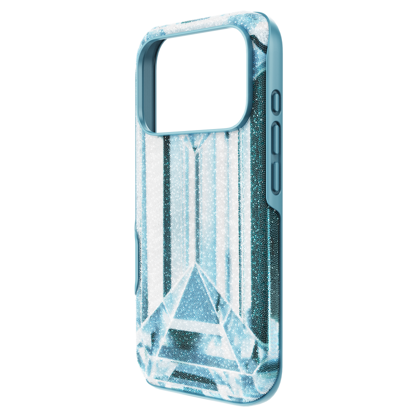 swarovski high smartphone case  crystal effect  iphone  17 pro  blue