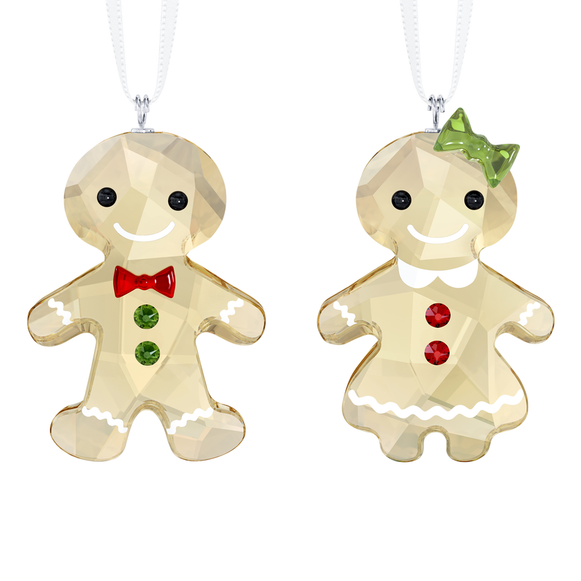 Gingerbread Couple Ornament Set