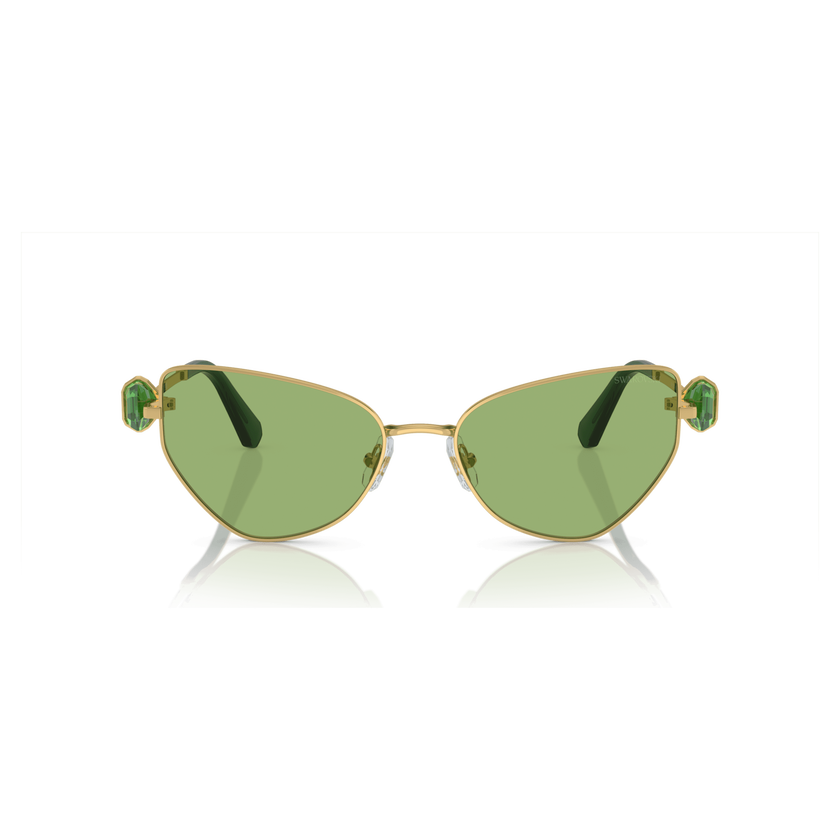 swarovski sunglasses  cat eye shape  sk7003el  green