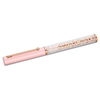swarovski crystalline gloss ballpoint pen pink pink lacquered rose gold tone plated