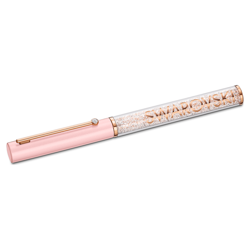 swarovski crystalline gloss ballpoint pen  pink  pink lacquered  rose gold tone plated