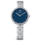 swarovski cosmopolitan watch metal bracelet blue stainless steel