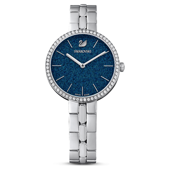 swarovski cosmopolitan watch metal bracelet blue stainless steel