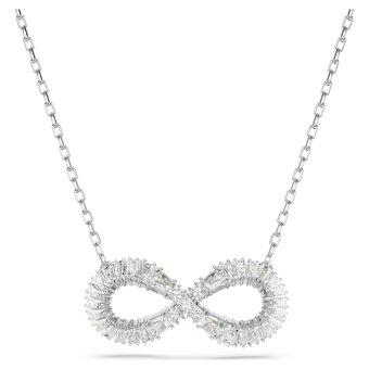 swarovski hyperbola pendant infinity white rhodium plated