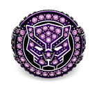Black Panther ring, Black Panther, Purple, Rhodium plated