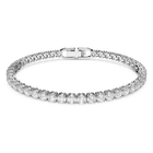swarovski tennis deluxe bracelet  white  rhodium plated