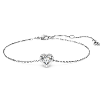 swarovski eternity bracelet  lab grown diamonds 0 5 ct tw  heart shape  sterling silver