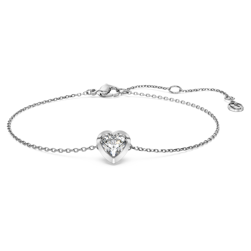 swarovski eternity bracelet  lab grown diamonds 0 5 ct tw  heart shape  sterling silver