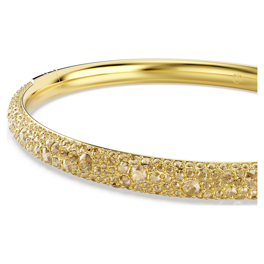 swarovski sublima bangle  snow pav   white  gold tone plated