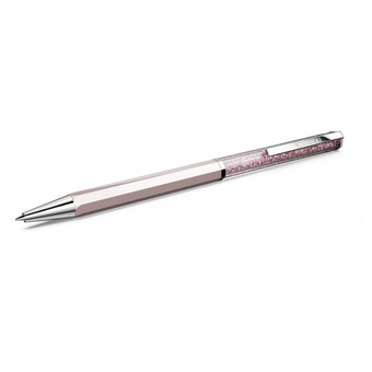 swarovski crystalline ballpoint pen  pink lacquered  chrome plated