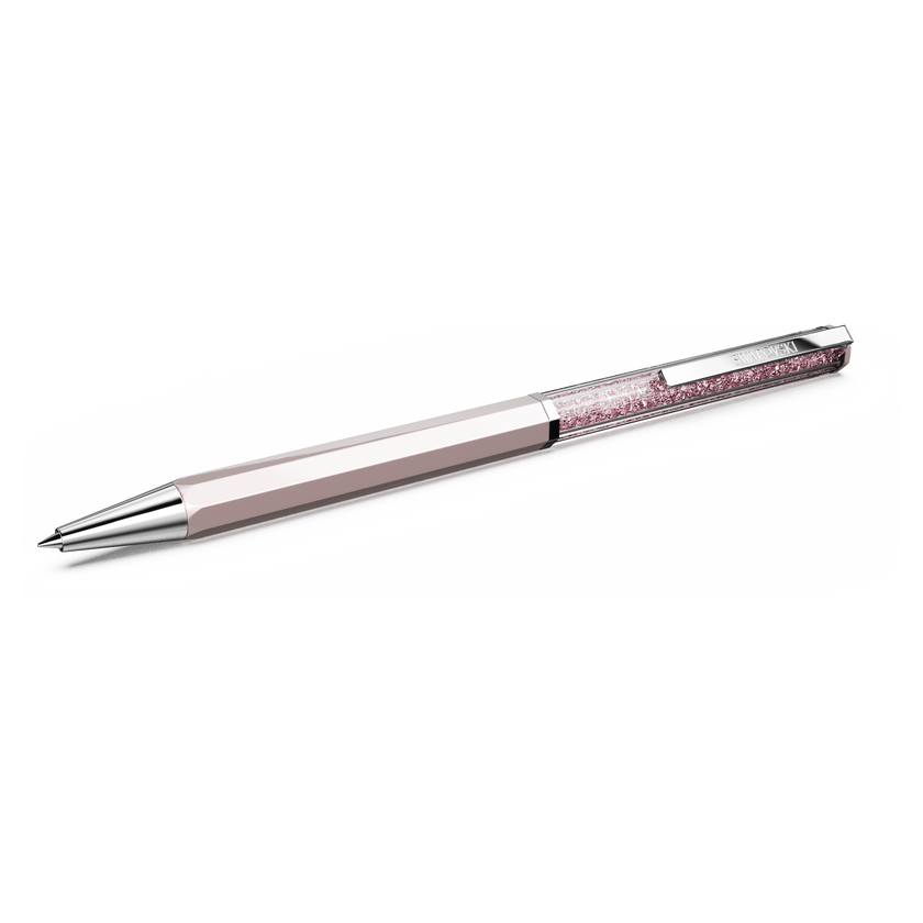 swarovski crystalline ballpoint pen  pink lacquered  chrome plated