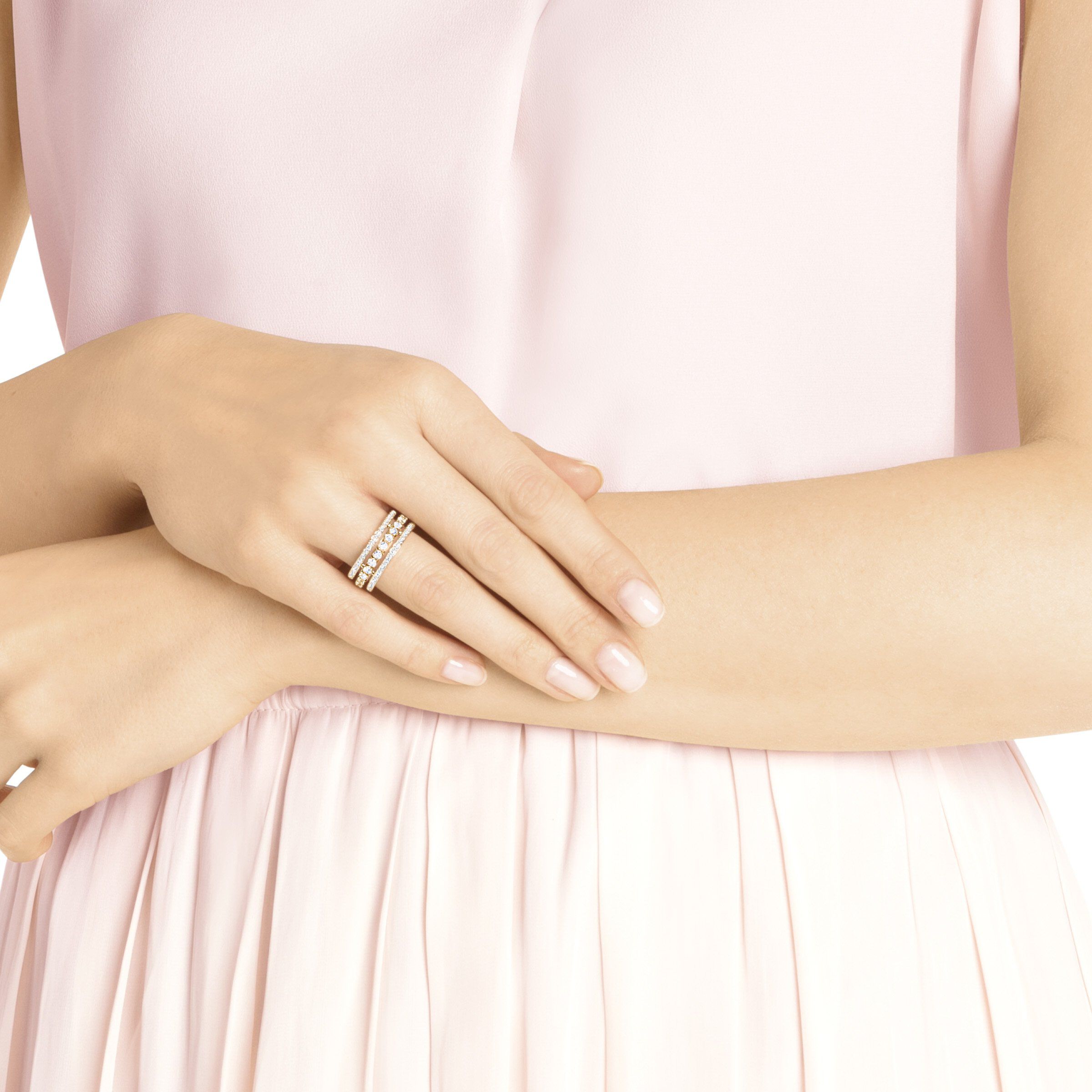 Swarovski further hotsell ring rose gold