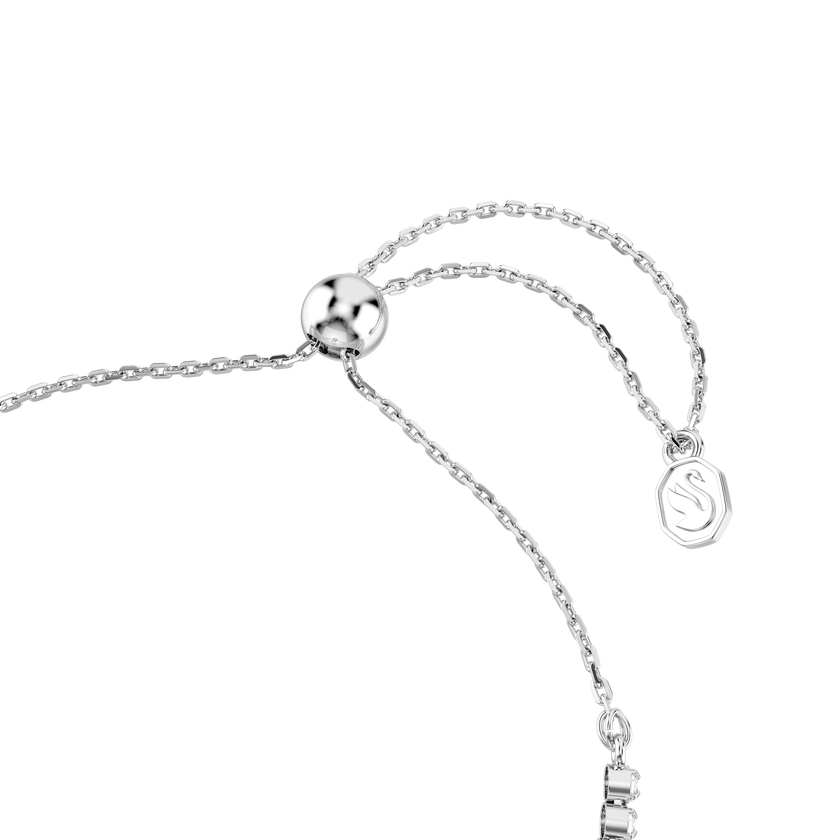 swarovski idyllia bracelet  mixed cuts  heart with arrow  white  rhodium plated