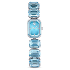 swarovski millenia watch octagon cut bracelet blue stainless steel