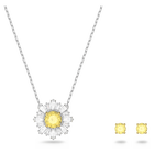 swarovski sunshine set mixed cuts sun yellow mixed metal finish