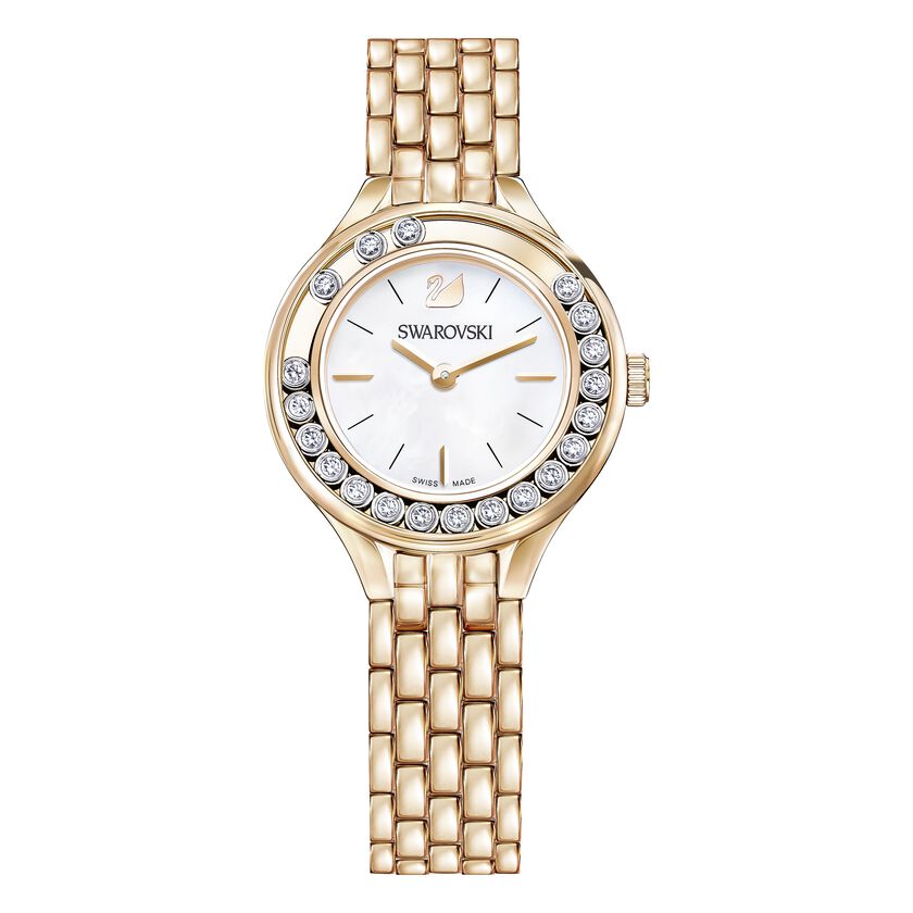 Lovely Crystals Mini Watch, Rose Gold Tone