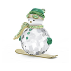 swarovski holiday cheers dulcis snowman green