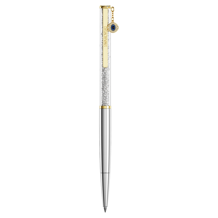 swarovski crystalline silk ballpoint pen  evil eye  gold tone  mixed metal finish
