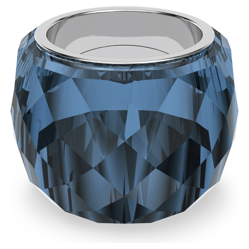 swarovski nirvana ring  blue  stainless steel