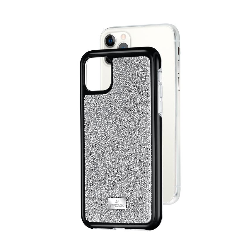 Glam Rock Smartphone Case with Bumper, iPhone® 11 Pro, Silver tone