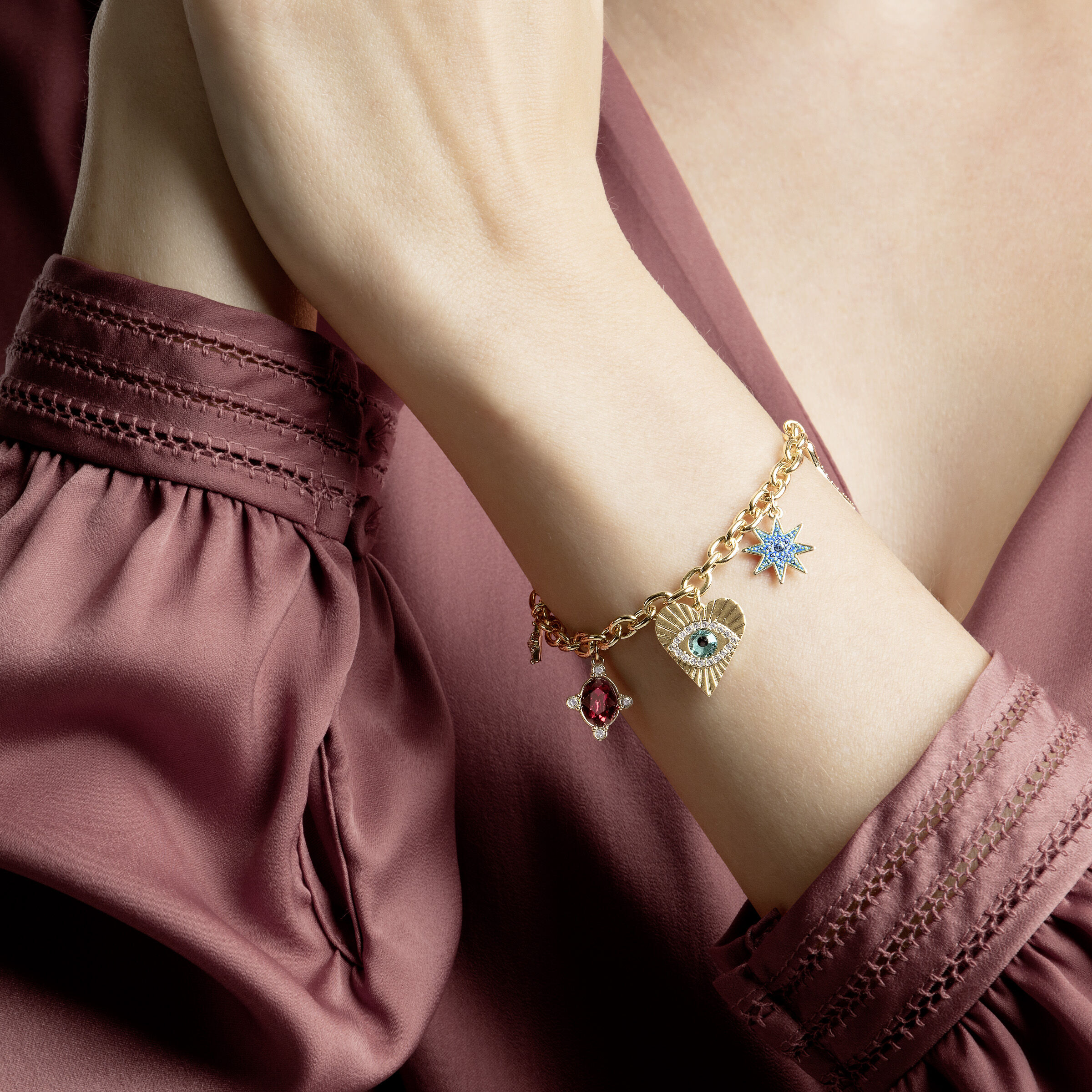 Swarovski lucky charm bracelet shop